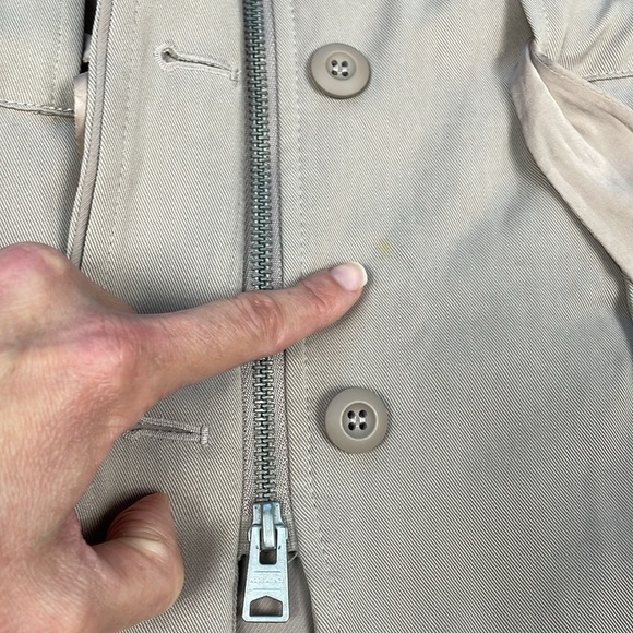 All Saints Aiya Sleeveless Cargo Utility Vest Jacket Gilet Beige Sz 6 - Picture 13 of 15